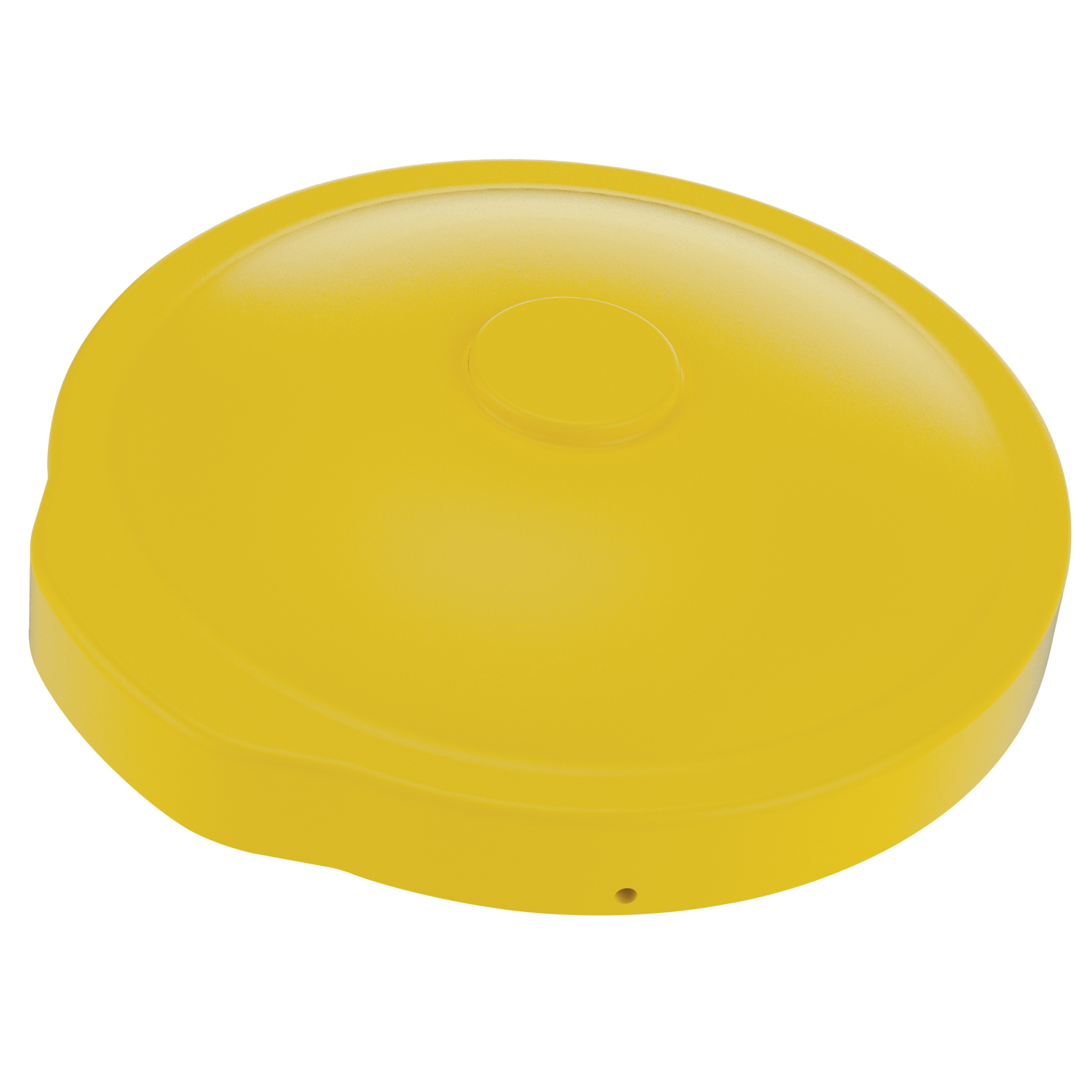 Vestil Low-Density Polyethylene Drum Cover — 55 Gallon, Universal Fit, Yellow, Model# DC-P-55-UF-YL